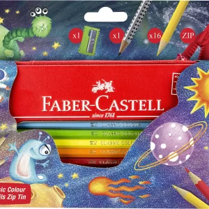 FABER CASTELL PL115819 CLASSIC COLOR PCL 16+2011 2B IN ZIP TIN(FSC)