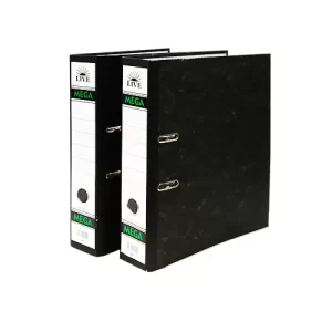 Megagreen Cardboard Arch File F4 3'' W/A5 Index (24/Ctn) -Full Height Label
