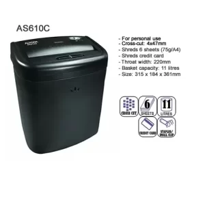 Aurora AS610c Shredder Cross Cut 4mm X 47mm X 6 Shts.