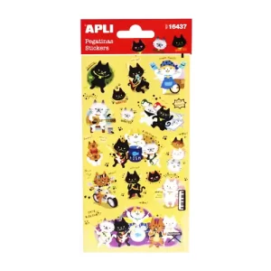 Apli #16437 Rock & Roll Cats Stickers
