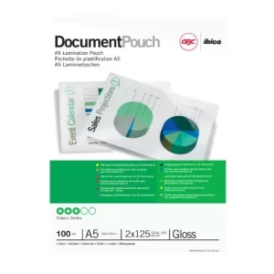 Laminating Pouch 154 X 216mm 100mic (A5) 100's bx