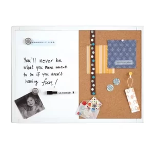 Quartet Whiteframe Combination Board 23'' X 17''
