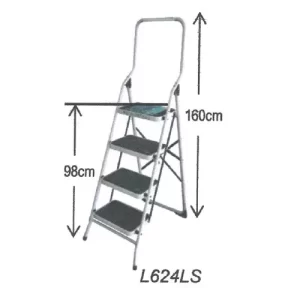 L624LS 4 Steps Foldable Ladder