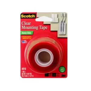4010 Scotch Heavy Duty Mounting Tape 1''X60'' (24r/Ctn) Clear Tape