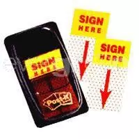 3M 680-9 Tape Flag''Sign Here''1x1.7''X50shts(36/Ctn) 70071383338