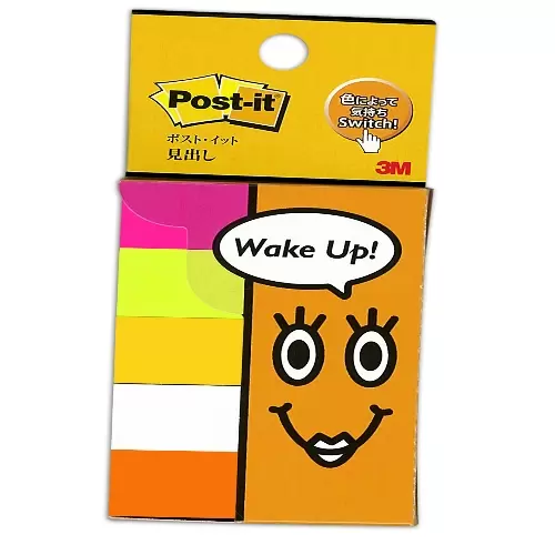 700-P2 Post-It Pagemarkers Wakeup Col 14x75mm 5pds/Pk(200/Ctn JT150061805