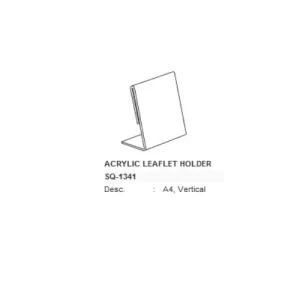 SQ-1341 Acrylic Leaflet Holder A4 Vertical