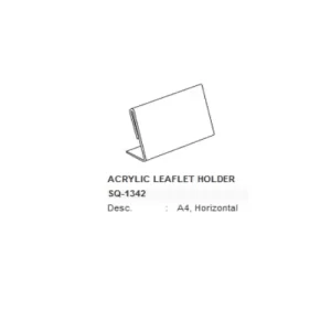 SQ-1342 Acrylic Leaflet Holder A4 Horizontal