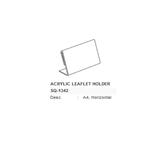 SQ-1342 Acrylic Leaflet Holder A4 Horizontal