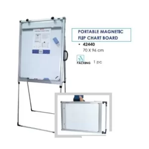 STZ 42440 Portable Magnetic Flip Chart Board /B 70 x 96cm