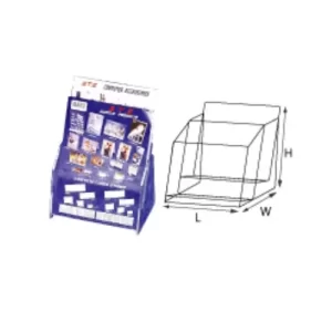 50831 A4 Leaflet Holder 2 Tier  Double Compartment