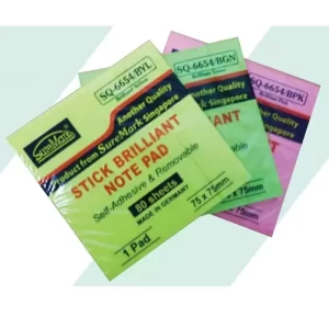 Suremark SQ-6654/BGN 75x75mm 80shts