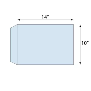 10''X14'' (254x353mm) White Enveiope P&S  (250/Ctn) 1s1014