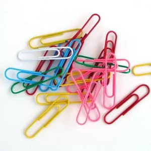 28mm Coloured Paper Clip 1x10 Small Box