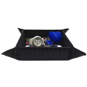 HFC-28L Fau Leather Valet  Tray (Sq)-Large