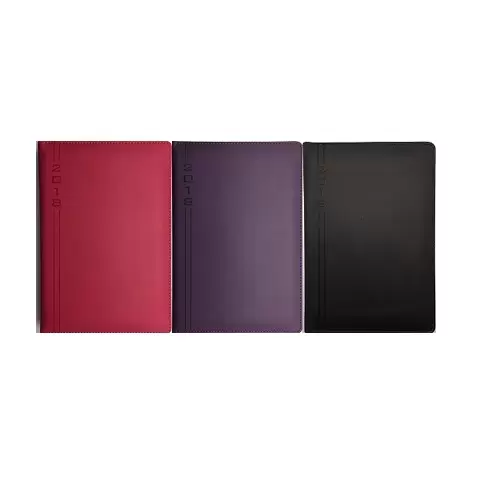 E2519-W4 1day1page A5 Faux Leather Diary