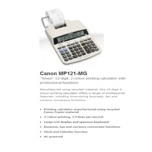 Mp121mg Printer Calculator Canon