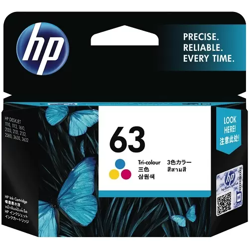 HP F6U61AA 63 TRI-COLOR INK CARTRIDGE (1VV35AA)