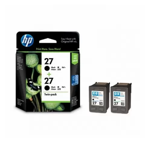 HP CC621AA 27 BLACK DUAL PACK INK CARTRIDGE