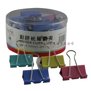 Xacegn 41mm Colour Binder Clip 24s