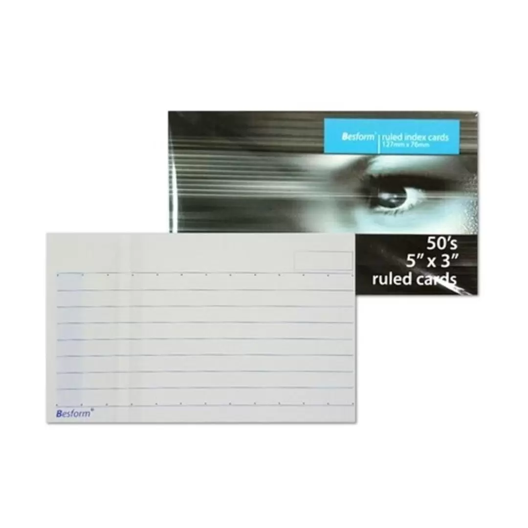 Azone 3x5 Ruled Card 50'S/ PK