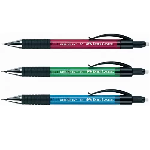 Faber-Castell C1338 Grip Matic Auto Pencil 0.7mm Opaque Box Of 10