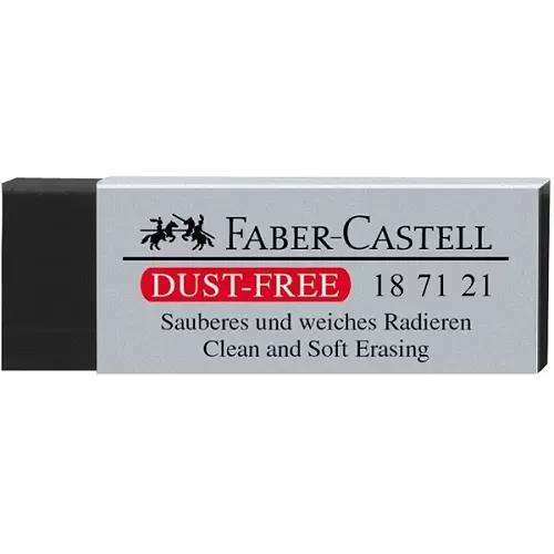 FABER CASTELL Eraser DUST-FREE 187121 black (#187121)