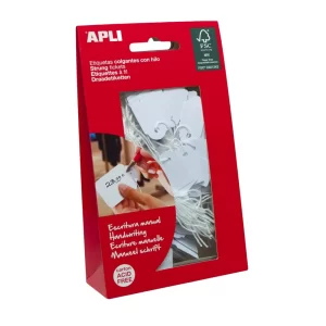 Apli #386 White Strung Tags - 13 X 34mm,1000pcs/Bx