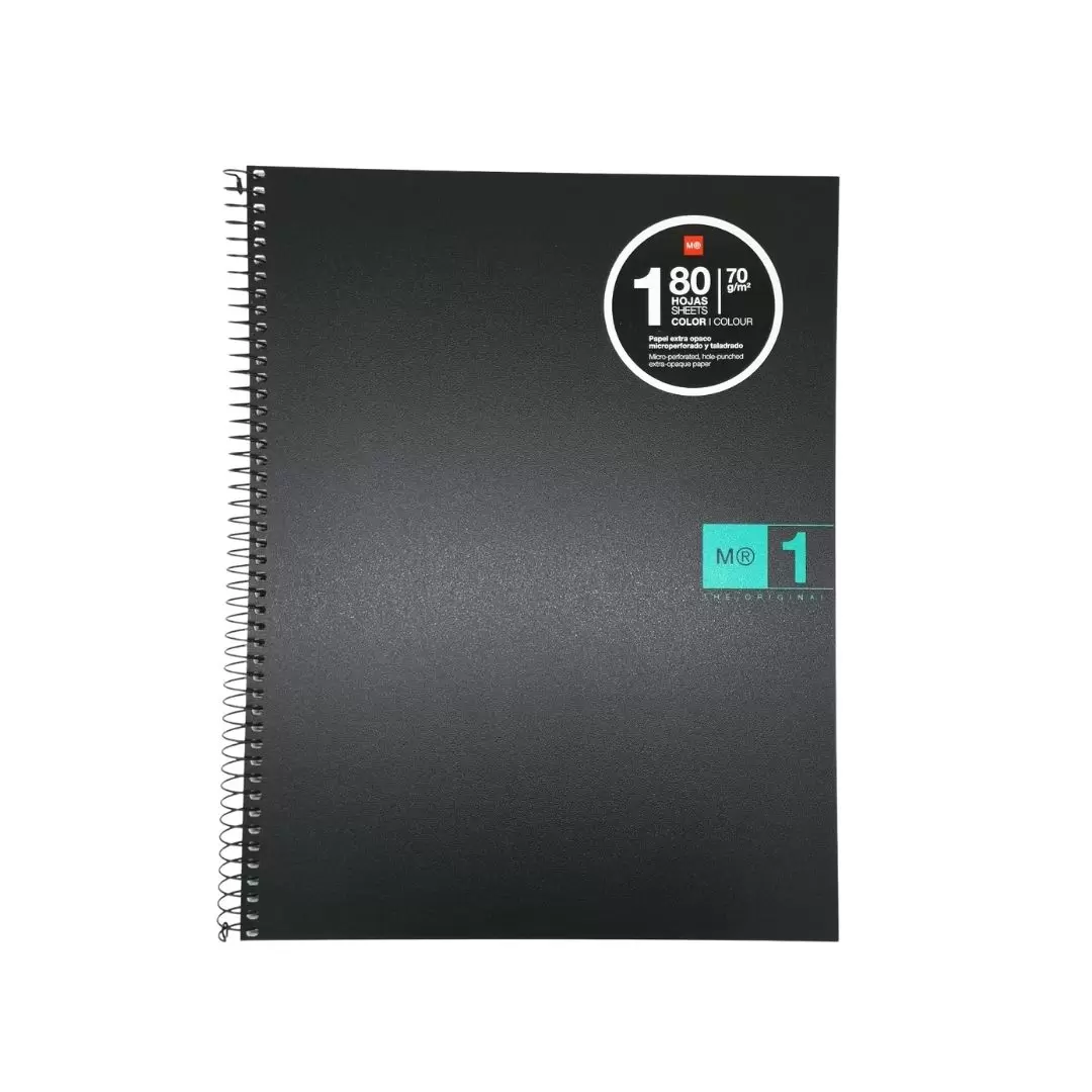 APLI 2476 NB-1 A4 80 PP SQU.TURQUOISE MR BOOK