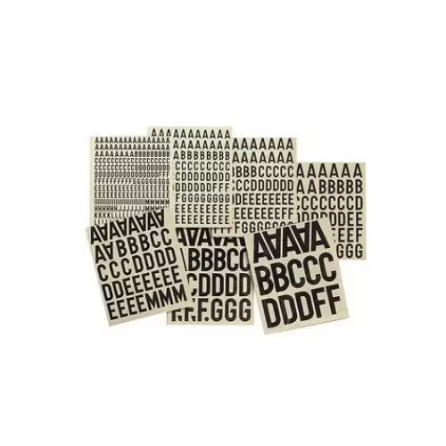 Apli 4440 Weather-Proof Adhesive Letter/No In Pkt