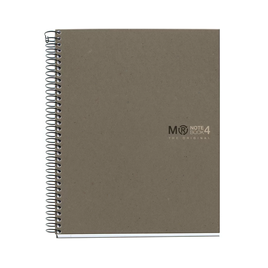 APLI 6088 NB-4 A5 120 HOR ECOGREY RECYCLED MR BOOK