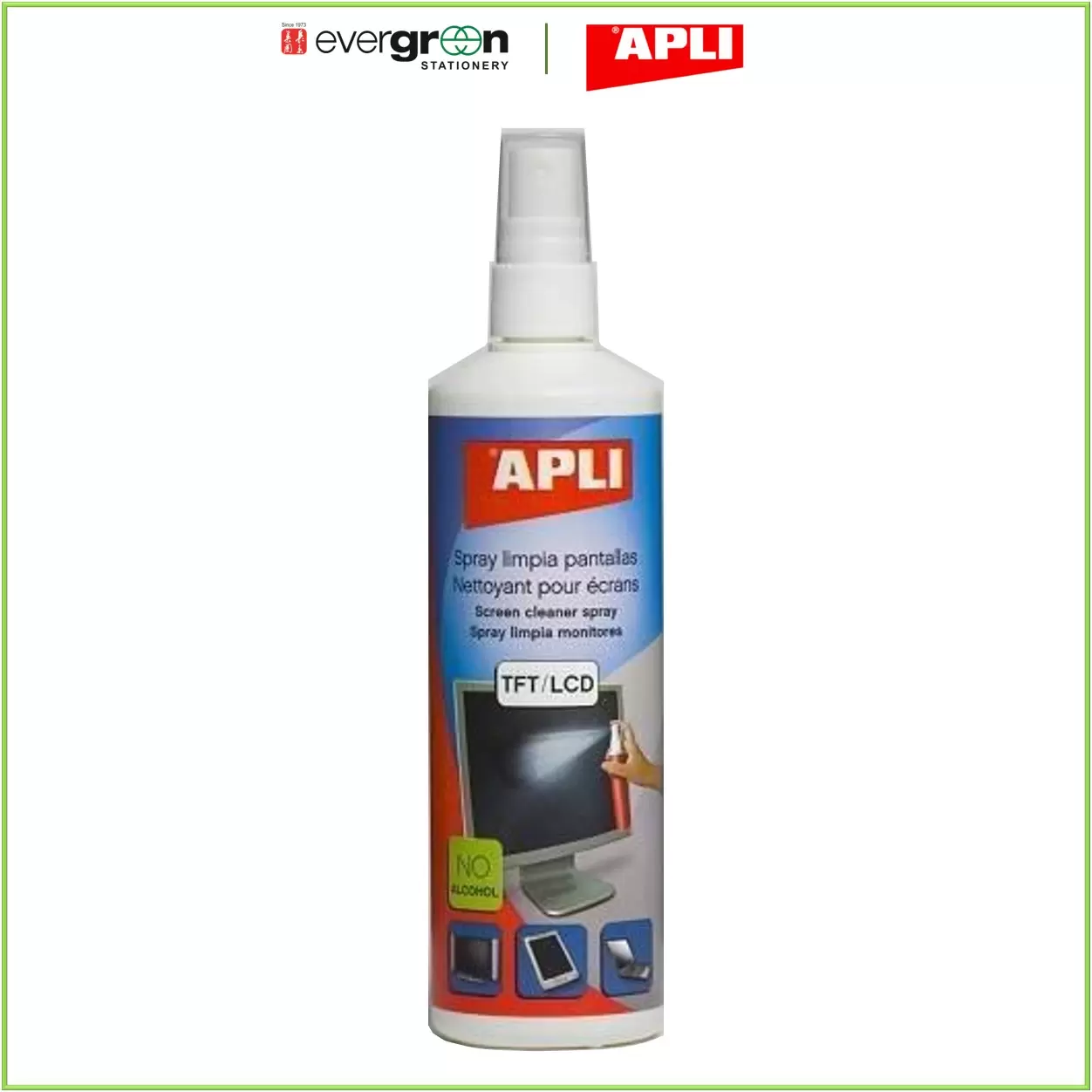 APLI 11827 Screen Cleaner Spray 250ML