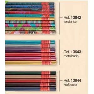 Apli #13643 Giftwrap Paper In Roll 2mx70cm Metalic (55roll/Box)