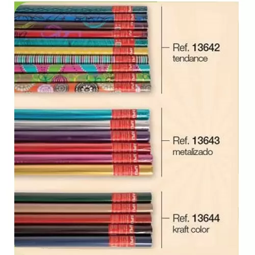 Apli #13643 Giftwrap Paper In Roll 2mx70cm Metalic (55roll/Box)