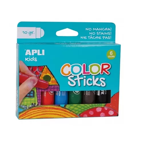 Apli 14227 B.Color Stick Asst col 10G 6 Col