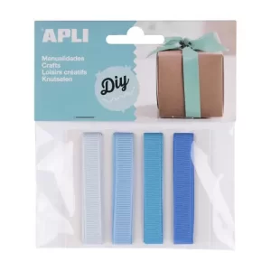 Apli 14786 Fabric Ribbon Blue Tones (95cmx1cm/U)