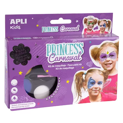 Apli #15036 ( #15035 Display ) Princess Carnaval Face Paint Kit