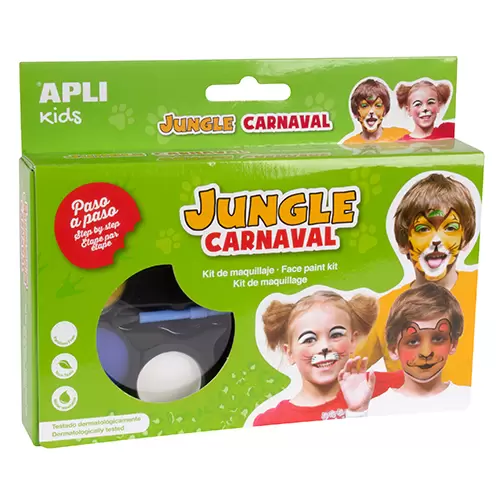 Apli #15037 ( #15035 Display ) Jungle Carnaval Face Paint Kit