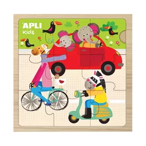 Apli #15184 ( #15182 Display ) Wooden Puzzle