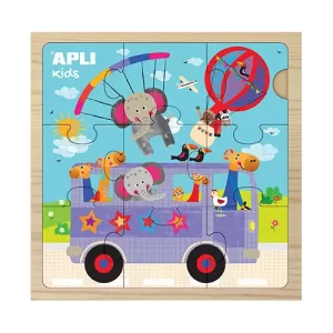 Apli #15185 ( #15182 Display ) Wooden Puzzle