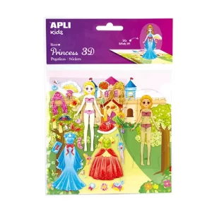 Apli #16304 3D Dressup Stick w/Scene ROSE