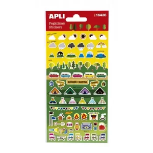 Apli #16436 Summer Camping Stickers