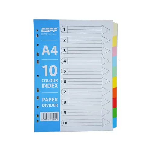 Espp 10 col paper divider 5set/Pkt