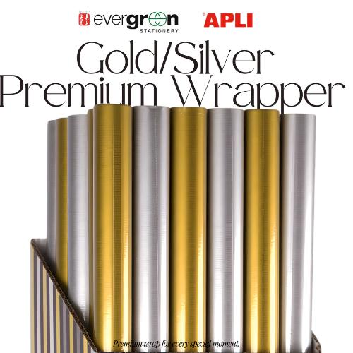 Apli 16508 Gold/Silver Wrapper 1x3m(30x1bx)