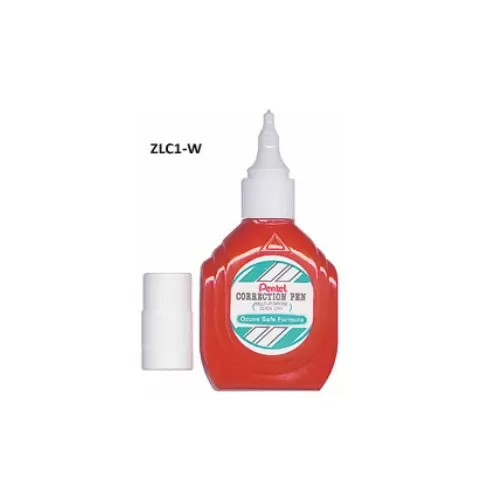 (G) (T)Pentel ZLC1W 18ml Correction Fluid In Red Bottle,Ozone free formula-Green label