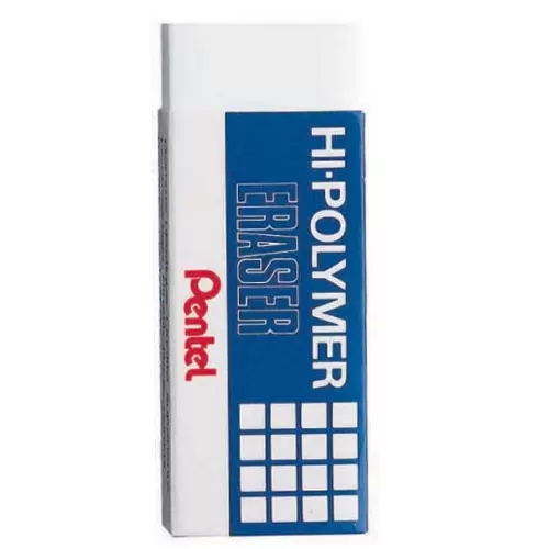 (T)Pentel Zeh-03n Hipolymer Eraser Small ( 60pcs/Bx)