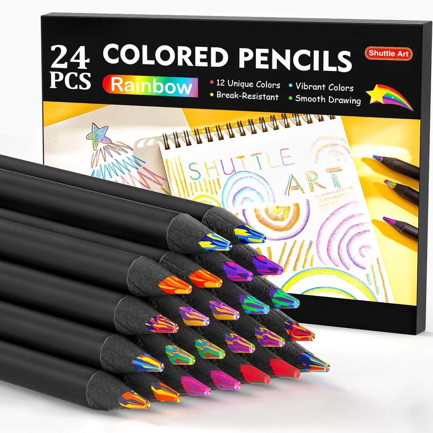 COLOR PENCIL - RAINBOW (24PCS/SET) YPSCPPC200200