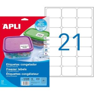 APLI 12328 Freezer Label 63,5X38,1 10S
