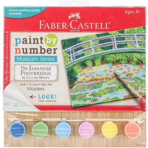faber-castell PL14302 PAINT BY NUMBER MUSEUM SERIES THE JAPANESE FOOTBRIDGE