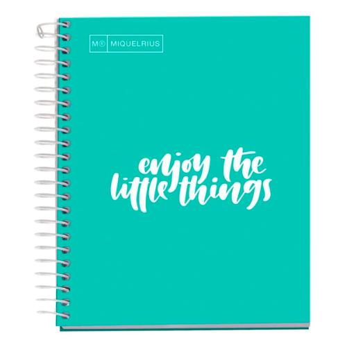 APLI 46585 NB-1 A4 80 SQU 90G MESSAGES TURQUOISE MR BOOK (Display 30139)